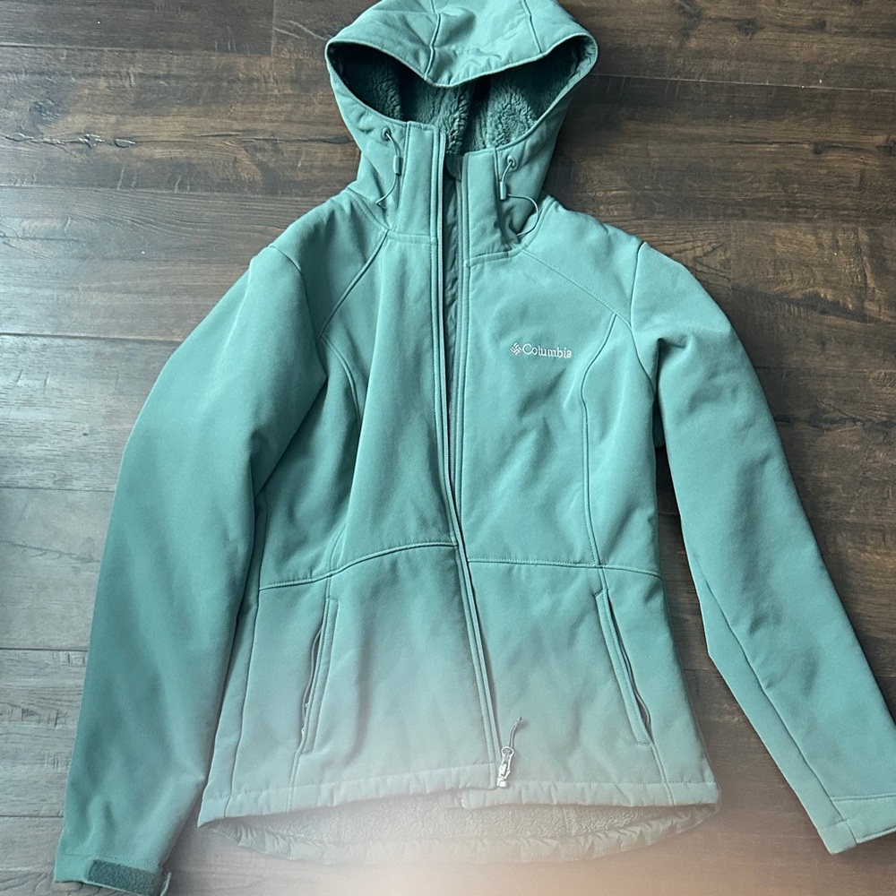 Columbia Women's Teal Hooded Ski Jacket
